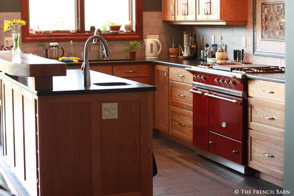 Burgundy Red Saulieu with Brass trim