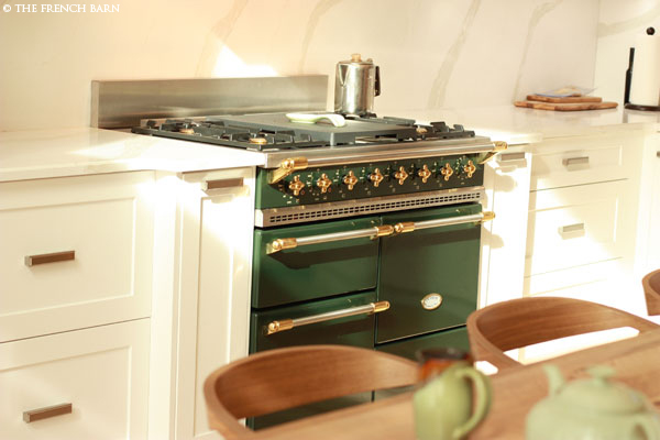 Dark Green Chagny range with Brass knobs